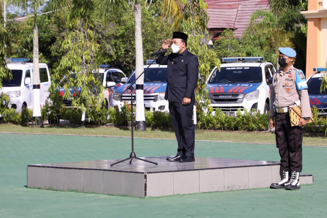 Apel Gelar Pasukan Operasi Ketupat 2022, Ini Pesan Wabup Siak Husni  