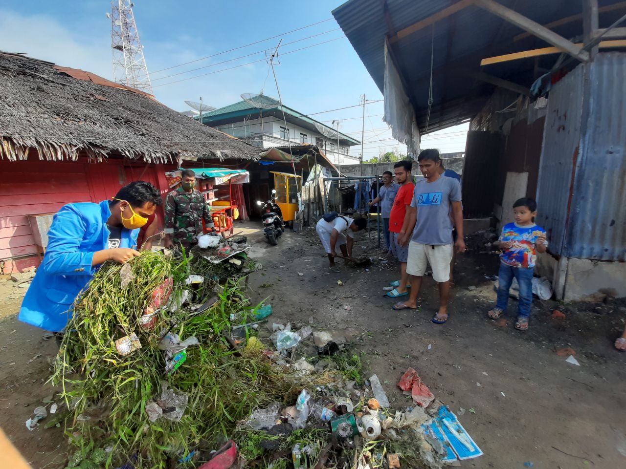 Jelang Hari  Kemerdekaan RI ke-75, Babinsa Sumahilang Gelar Goro