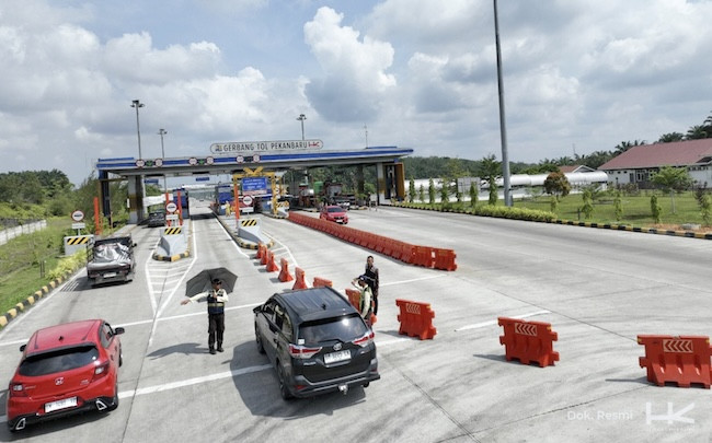 Lonjakan Signifikan Terjadi di Dua Ruas Tol Riau