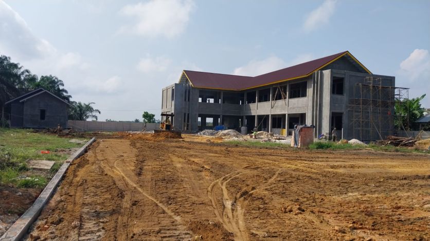 Selesai Tahun Ini, Pembangunan SMP Negeri 52 di Kulim Sudah 73 Persen