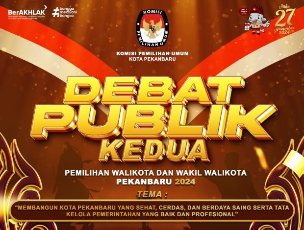 Pindah Lokasi, Cek Jadwal Debat Publik Kedua Palon Walikota Pekanbaru
