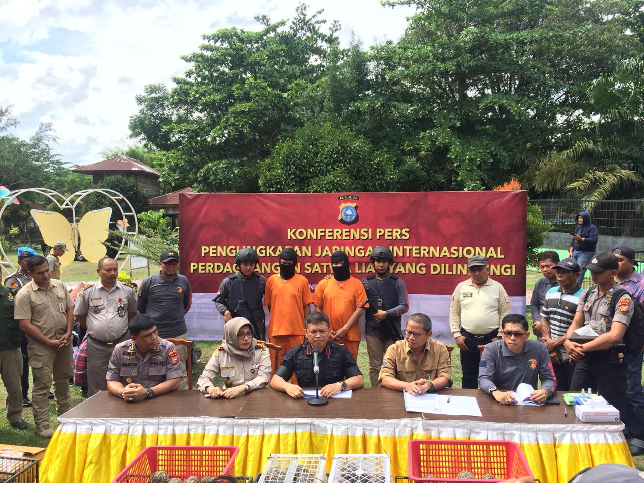 Polda Riau & BKSDA Gagalkan Penyelundupan Satwa Dilindungi Bernilai Miliaran Rupiah
