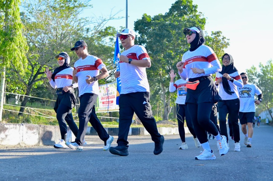 Diikuti Ratusan Peserta, Bhayangkara Run 10K di Rokan Hilir Berlangsung Meriah,Ini Daftar Pemenangnya