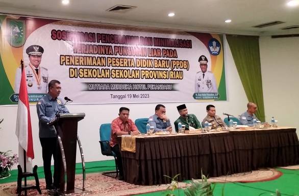 PPDB SLTA Dimulai, Disdik Riau dan Sekolah Jangan 'Bermain'