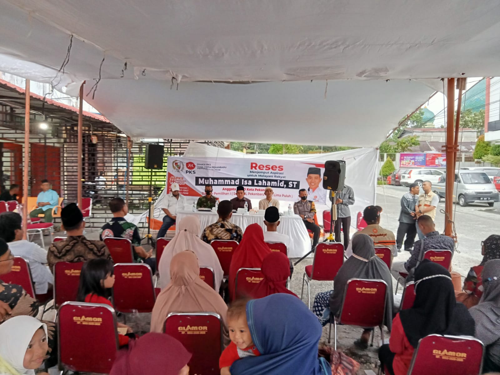 Babinsa Sumahilang Monitoring Reses Anggota DPRD Kota di Kelurahan Sumahilang 