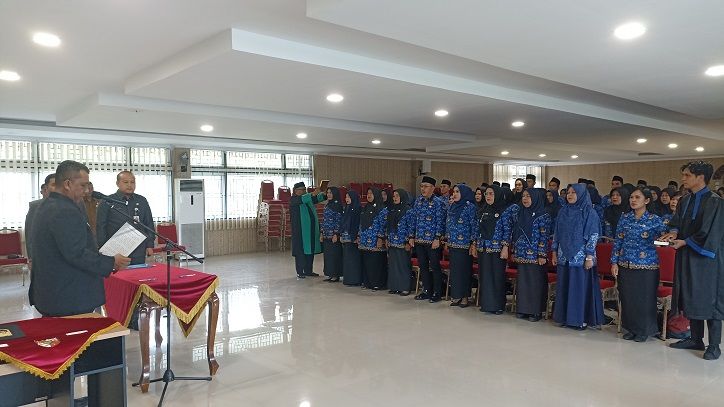 Pj Walikota Pekanbaru Lantik 62 Pejabat Fungsional
