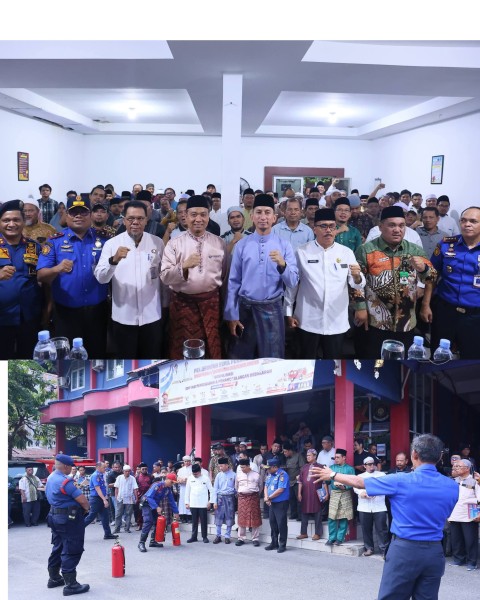 Sinergi dengan Damkar; Konsulat Malaysia Serahkan 100 Tabung APAR ke Pengurus Masjid