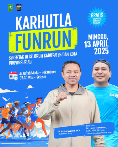 Gubri  Ajak Masyarakat Riau Ikuti Karhutla Fun Run 2025