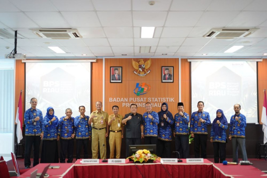 Bahas Inflasi, Pj Gubri Kunjungi Kantor BPS Riau