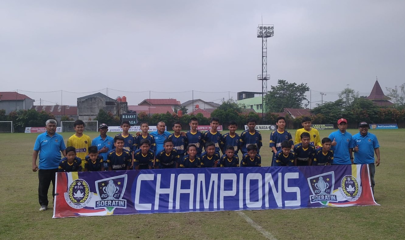 Selamat ! Bina Bakat Juara Piala Soeratin U 13 Asprov PSSI Riau 2021