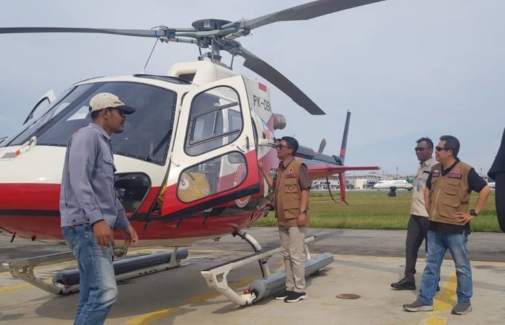 BPBD Riau Ajukan Tambahan Helikopter Water Boombing
