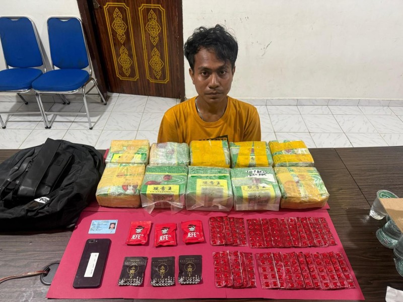 Polda Riau Tangkap Pengedar Narkoba di Dumai, Sita Sabu Hingga Ganja