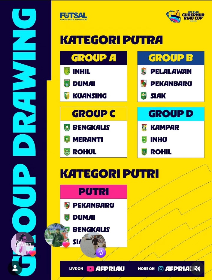 Gratis! Kejurda Futsal Putra-Putri Piala Gubernur Riau Siap Digelar di Pekanbaru