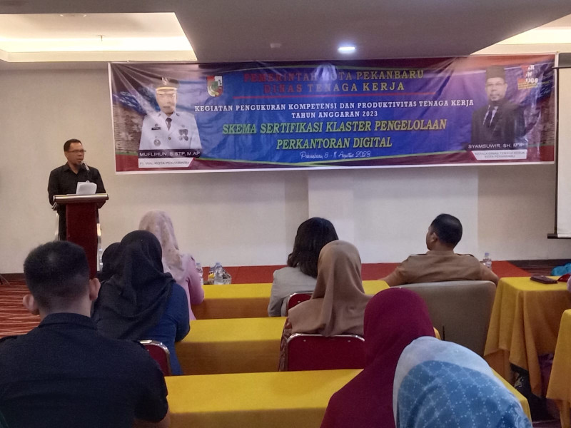 Kadisnaker Buka Kegiatan Pengukuran Kompetensi dan Produktivitas Tenaga Kerja