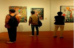 Hadirkan 27 Karya Seniman, Galeri Hang Nadim Pekanbaru Gelar Pameran Seni Rupa Penutup Tahun 2022