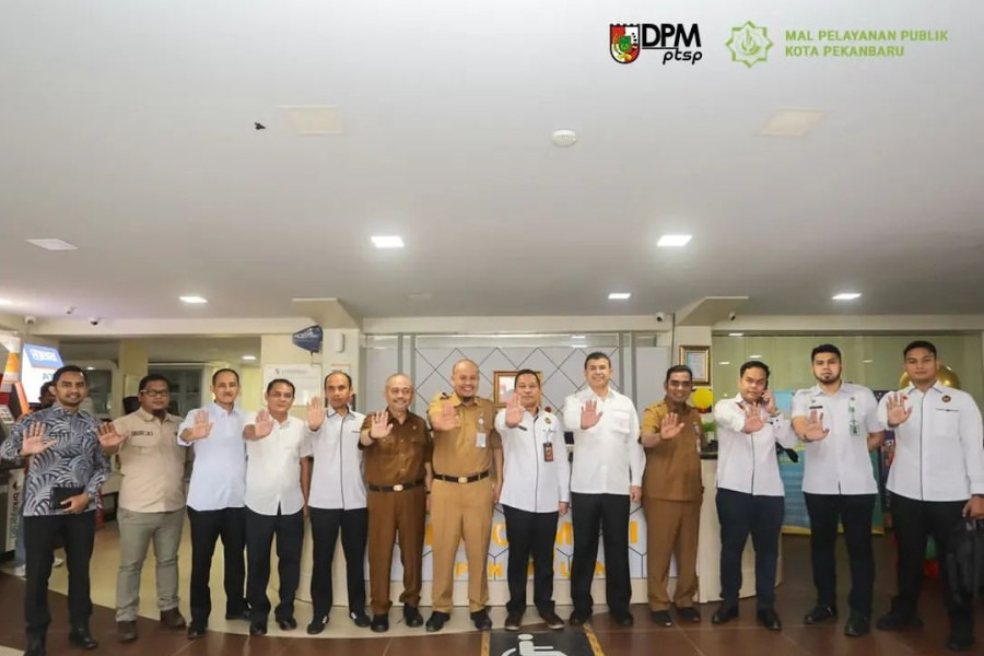 Satgas Saber Pungli Provinsi Riau Sosialisasikan Aplikasi Si Duli ke DPMPTSP Kota Pekanbaru