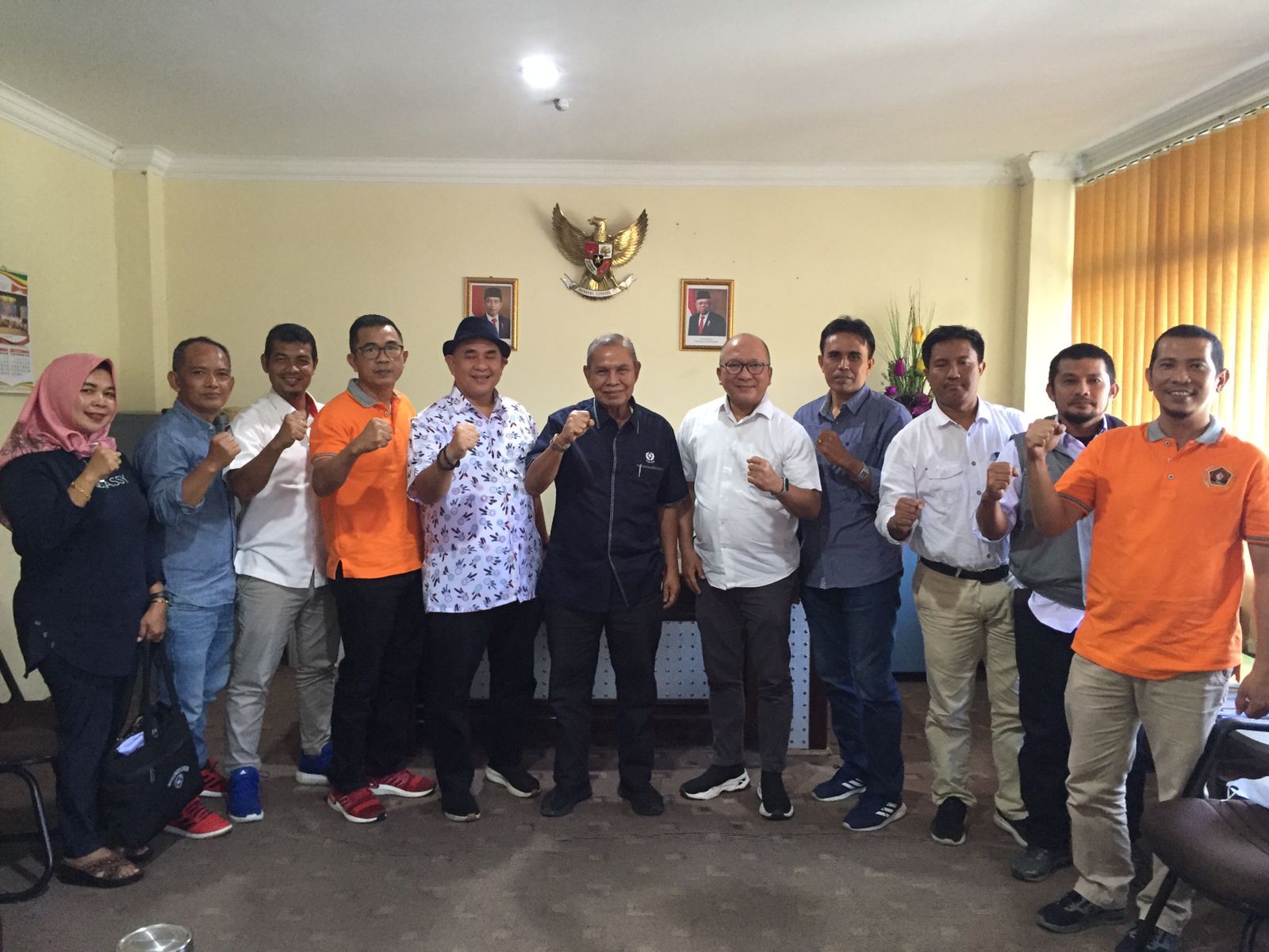 Audensi PWI Riau ke KONI Riau,  Iskandar Husein Siap Hadir dan Dukung  SIWO PWI Riau di Porwanas 2022