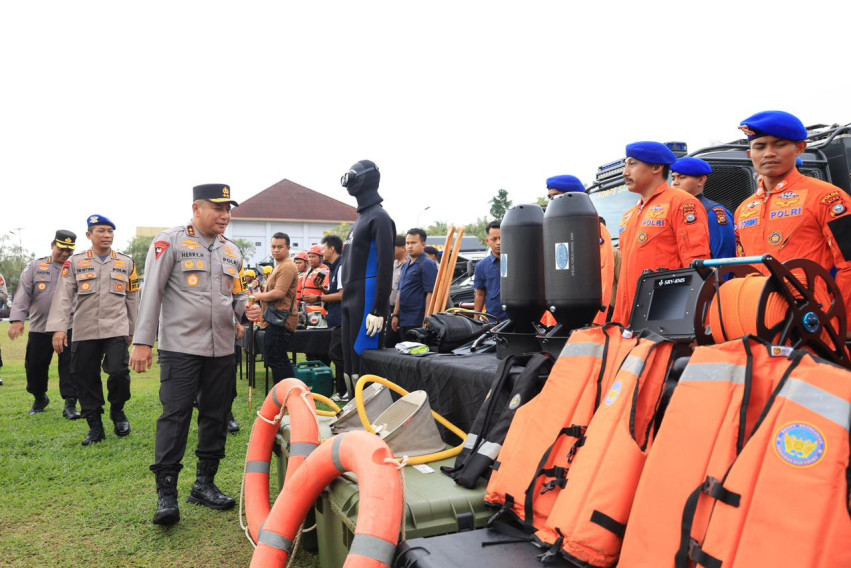 Pintu PLTA Koto Panjang Dibuka, Polda Riau Siagakan 500 Personel Antisipasi Banjir