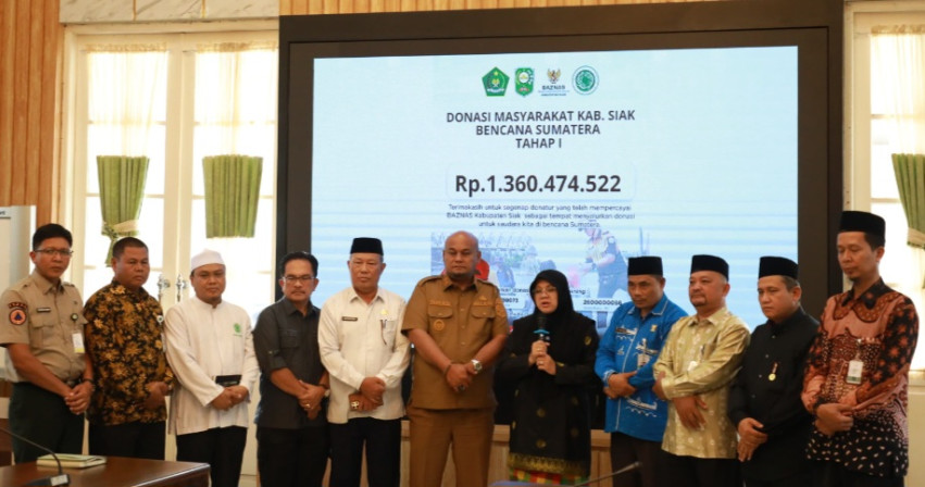 Bantu Korban Bencana, Warga Siak Kumpulkan Donasi Rp1,3 Miliar