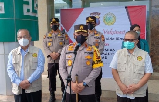 Pacu Percepatan Herd Immunity Lingkungan, Kampus, Polda Gandeng Umri Lakukan Vaksin