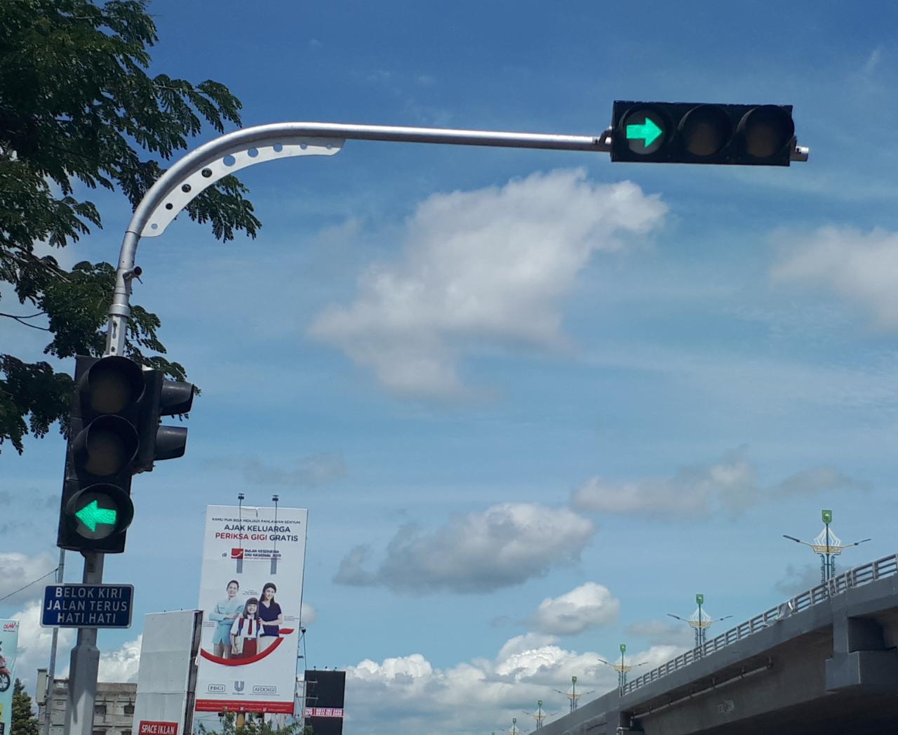 Dishub Pekanbaru Imbau Masyarakat Ikuti Petunjuk Arah Traffic Light di Simpang Mal SKA
