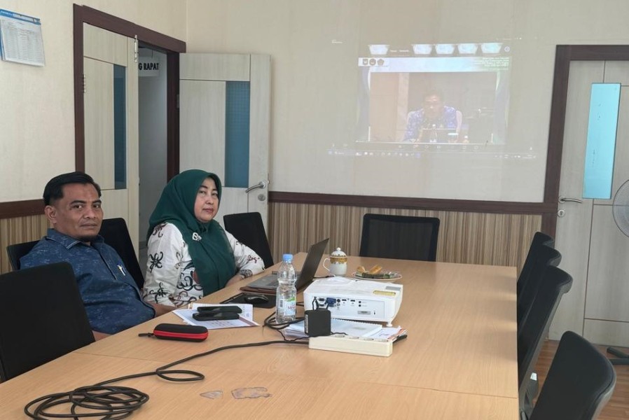 Kepala BPKAD Pekanbaru Ikuti Zoom Meeting Koordinasi Program JKN
