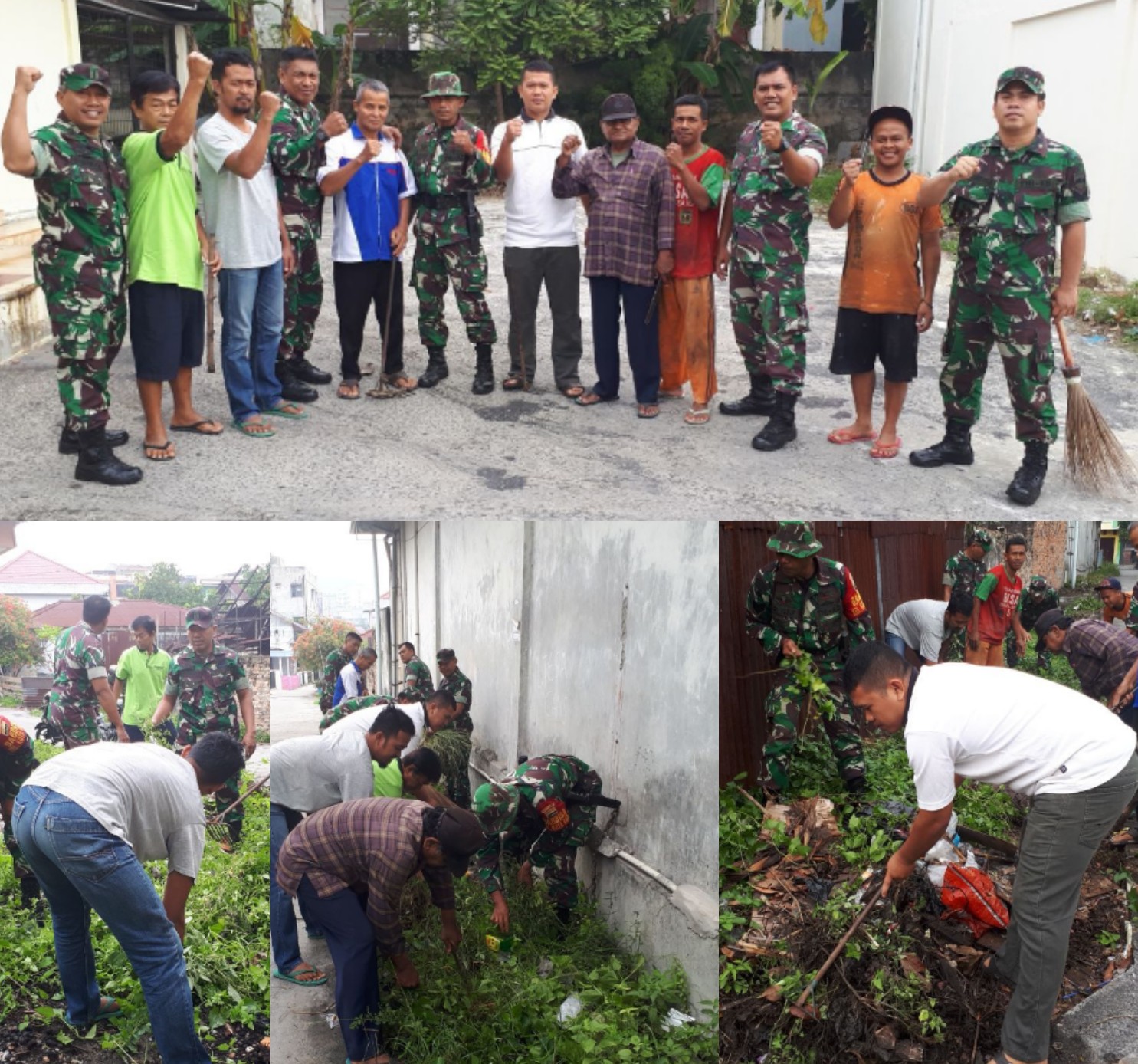 Cegah DBD, Babinsa Bersama Warga Goro Gempur Sarang Nyamuk