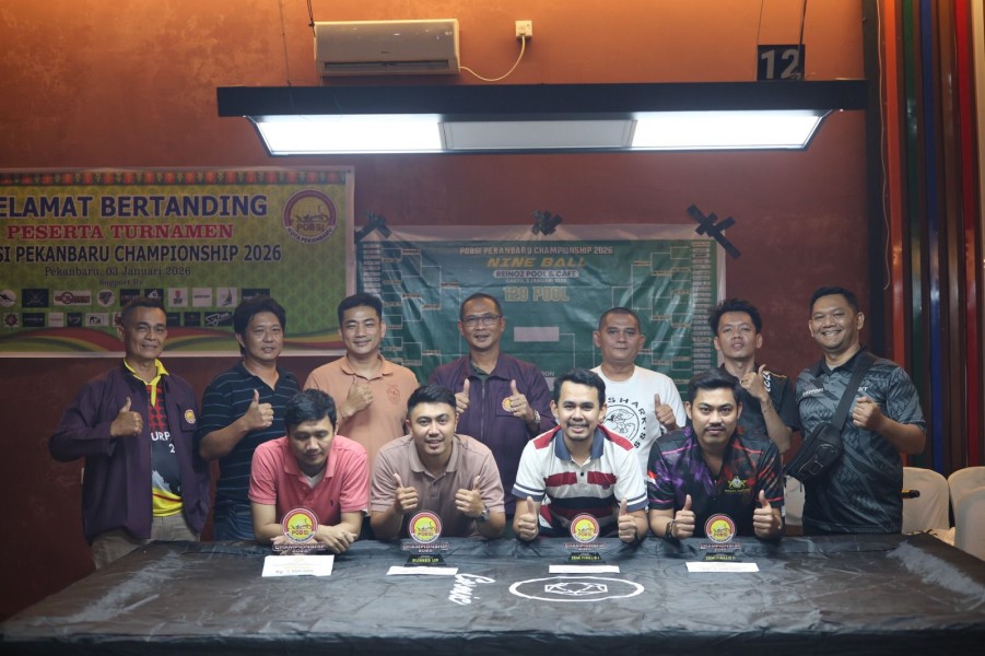 Didukung Penuh Rumah Biliar POBSI Pekanbaru Awali Program 2026 Gelar Championship Piala POBSI