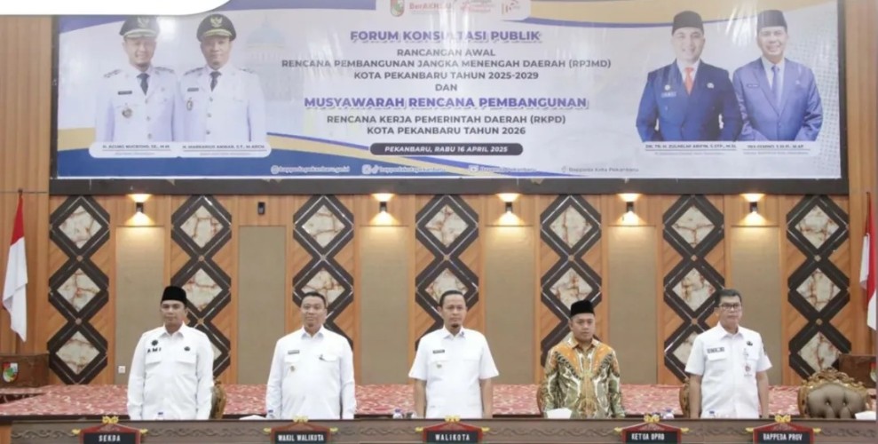 Kepala BPKAD Pekanbaru Hadiri Forum Konsultasi RPJMD 2025–2029 dan Musrenbang RKPD 2026