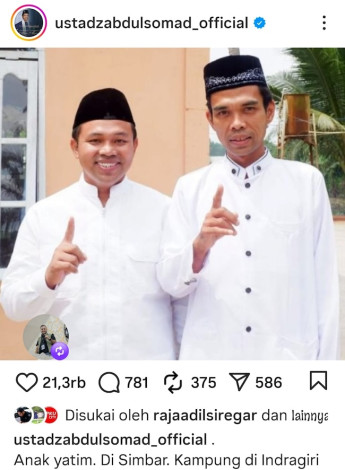 Di Tengah Badai Kasus, UAS Tulis Pesan Menyentuh untuk Gubernur Abdul Wahid