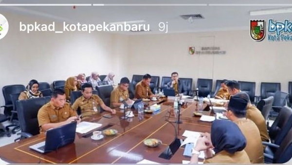 BPKAD Pekanbaru Hadiri Rakor Rencana Kegiatan dan Penganggaran DBH Perkebunan Sawit Bersama Bappeda