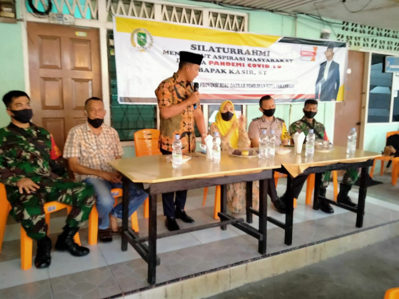 Babinsa Hadiri Reses Anggota DPRD Riau Kasir ST