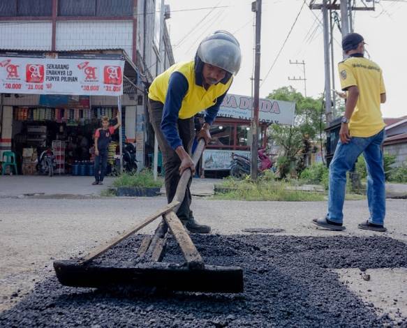 Pj Walikota Pastikan Perbaikan Jalan Rusak Terus Berlanjut