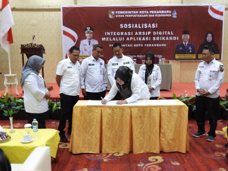 BPKAD Pekanbaru Hadiri Sosialisasi Integrasi Arsip Digital dan Raih Peringkat Ketiga ASKI
