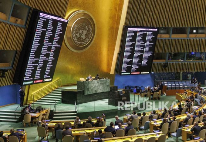 Palestina Menang Telak di Majelis Umum PBB, Israel Harus Angkat Kaki