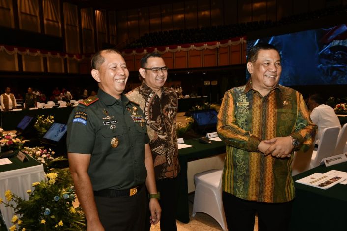 Ikuti Rakorsus Karhutla 2024, Pj Gubri Minta Bantuan Helikopter