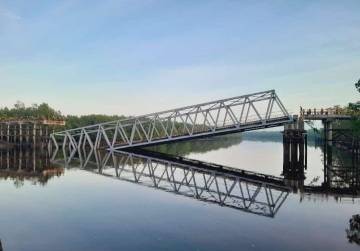 Jembatan di Meranti Roboh, Pemprov Riau akan Bangun Dermaga Penyeberangan