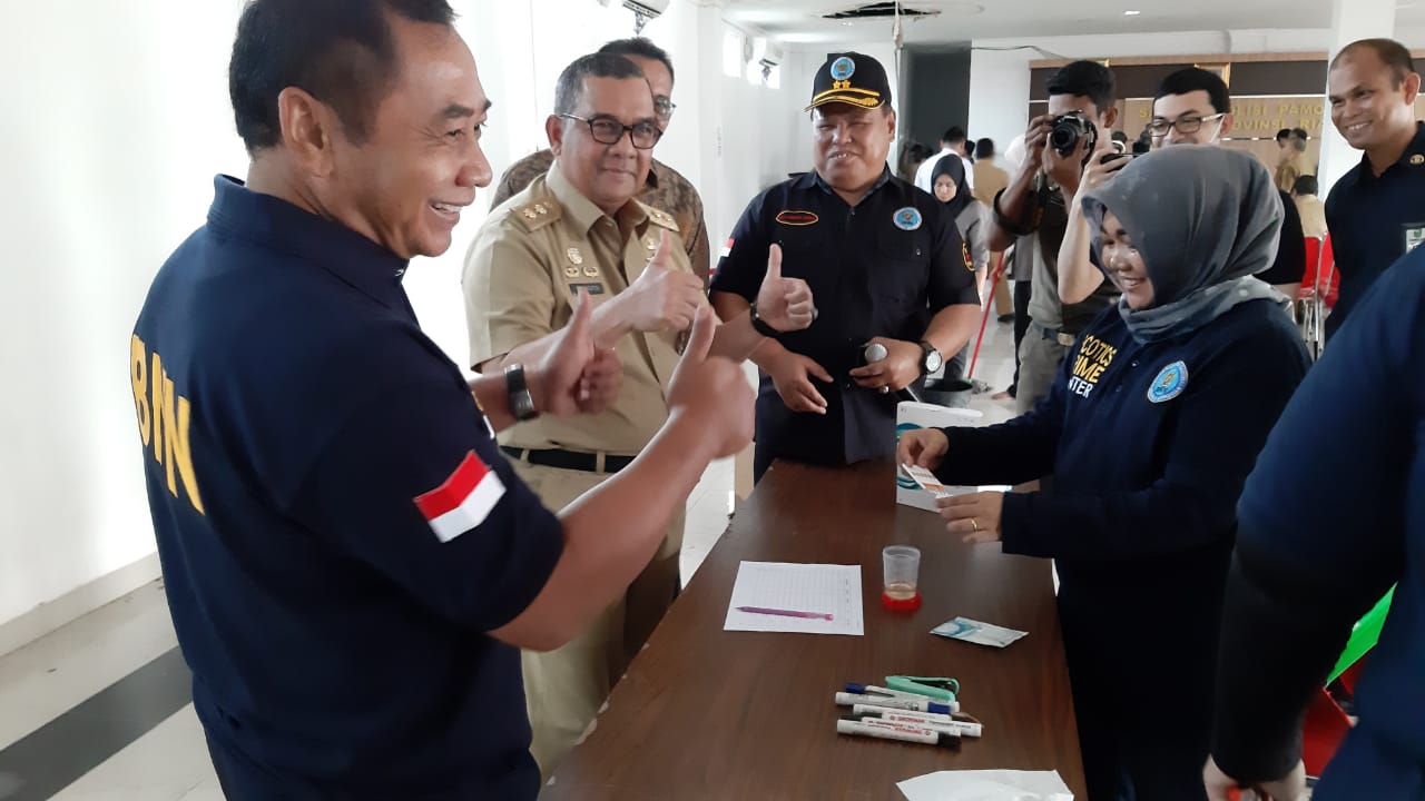 Wagubri Ikut Tes Urin, Satu Anggota Satpol PP Terindikasi Positif 