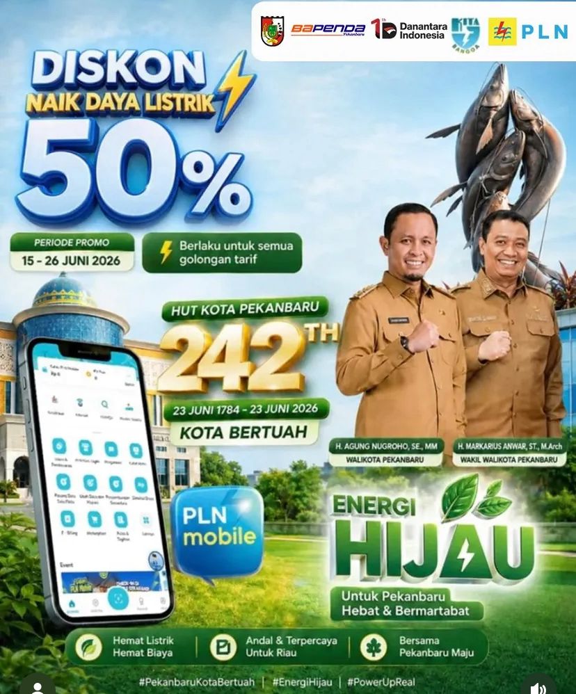 Juni Elok Berenergi, Pelanggan UID Riau & Kepri Dapat Promo Spesial Tambah Daya Listrik