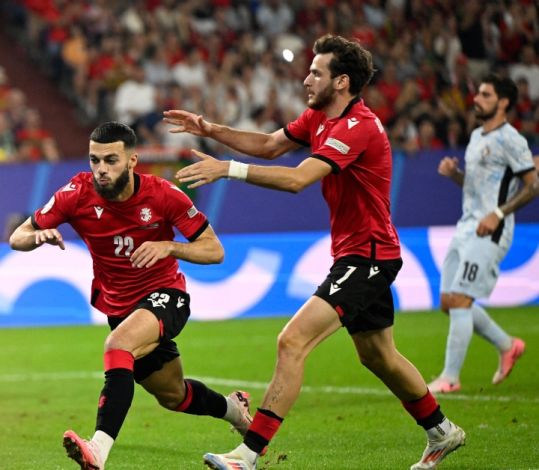 Kalahkan Portugal 2-0, Georgia Cetak Sejarah ke 16 Besar Euro