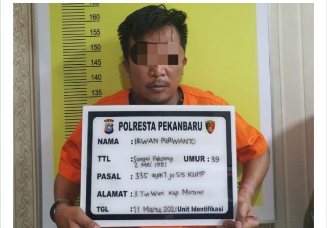 Pelaku Teror Rumah Muspidauan Ternyata Security LAM Pekanbaru