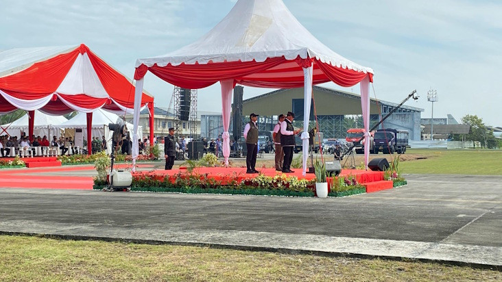 Pimpin Apel Siaga Karhutla Nasional di Riau, Menko Polkam Sampaikan Pesan Presiden