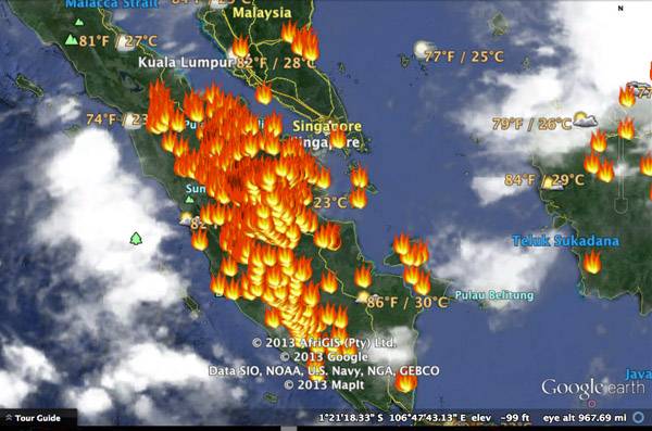 3.691 Hotspot 'Kepung' Sumatera