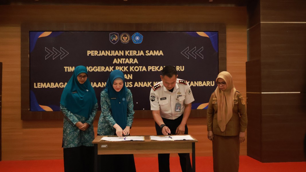 Komitmen Pemenuhan Hak Anak, PKK Pekanbaru  Jalin Kerja Sama Lapas Anak