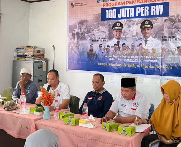 Program Rp100 Juta per RW di Pekanbaru Mulai Bergulir