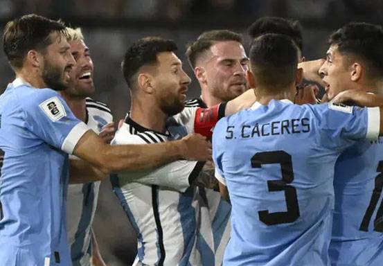 Argentina Kalah dari Uruguay, Laga Memanas
