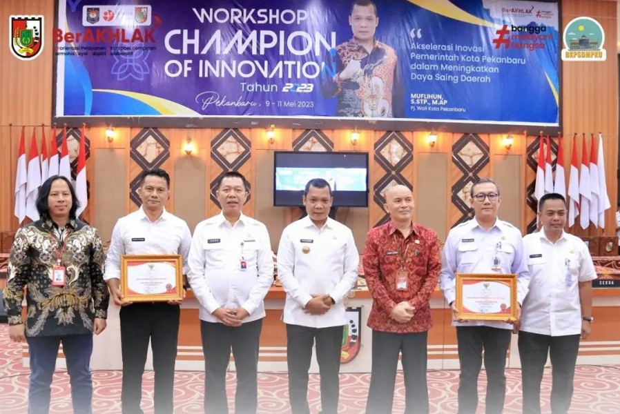 BKPSDM Pekanbaru Berhasil Raih Penghargaan OPD Terinovatif