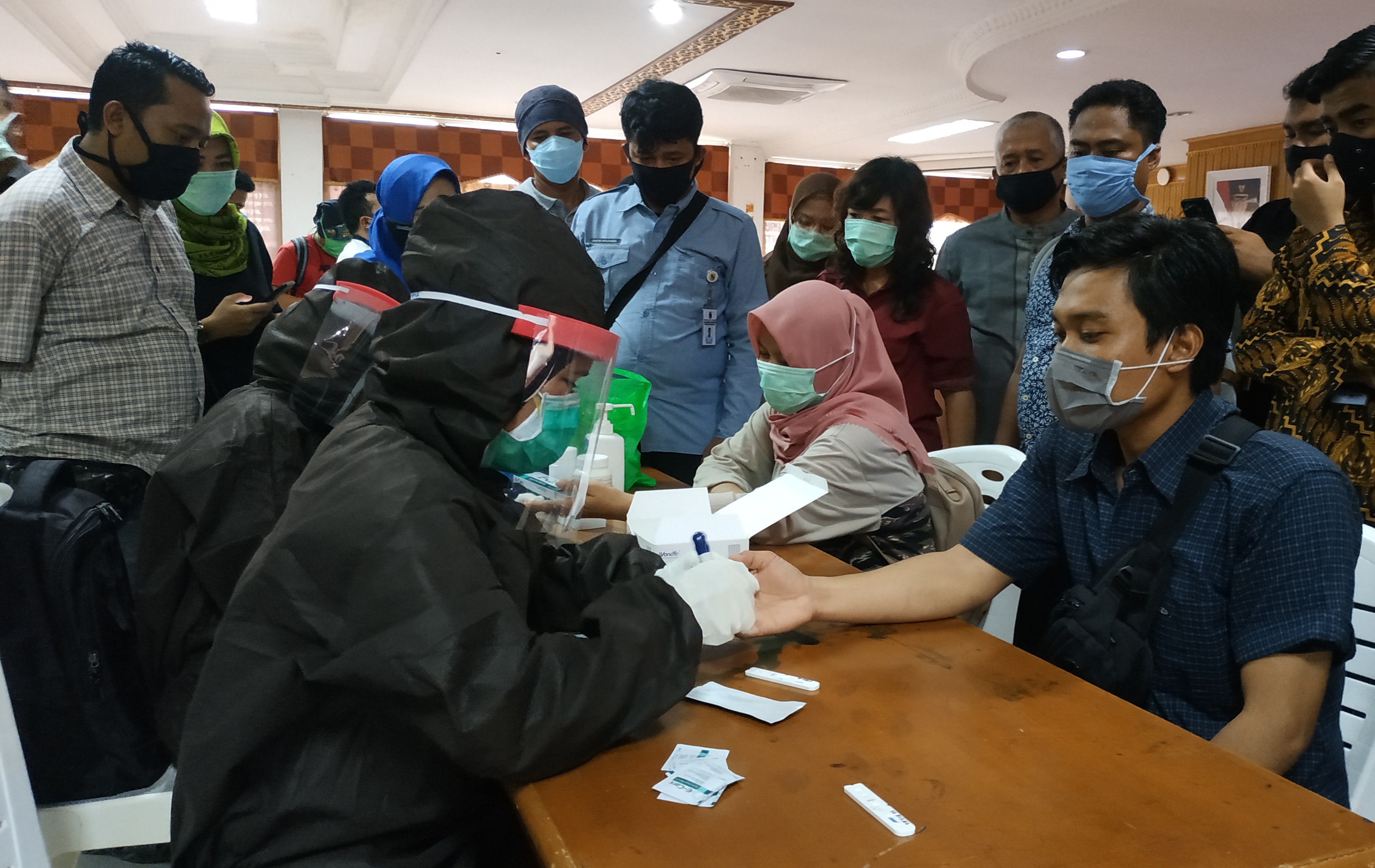Puluhan Wartawan Ikuti Rapid Test Covid-19, Hasilnya Menggembirakan