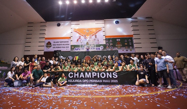 Raih 4 Medali Emas, Tim Dulu Kala Juara Umum Kejurda Basket Riau 2025