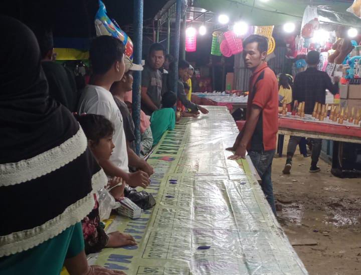 Jadi Sorotan, Pasar Malam di Simpang Rangau Duri Diduga Berbau Perjudian